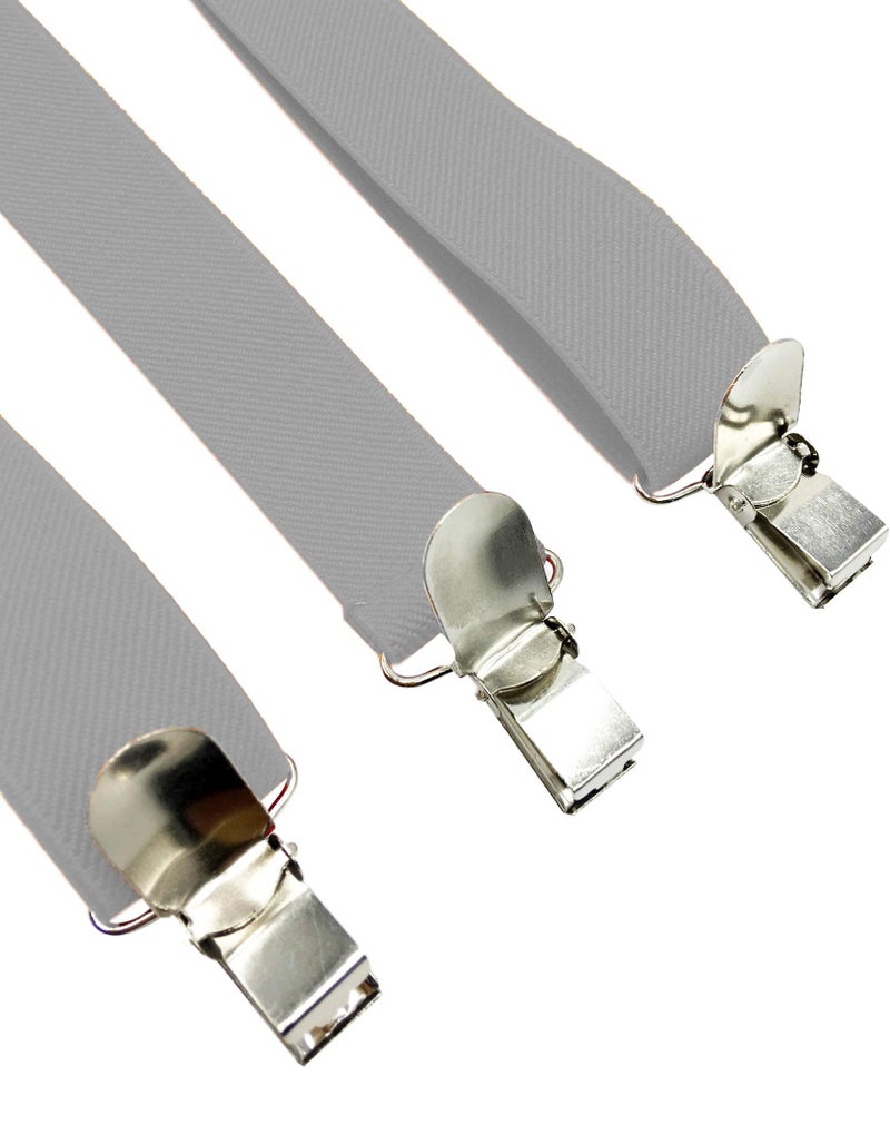 Consumable Depot Solid Color Suspenders Y-Back | Adjustable and Elastic | (Lighit Grey) - Image 3